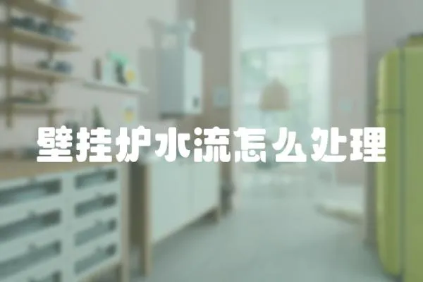壁掛爐水流怎么處理