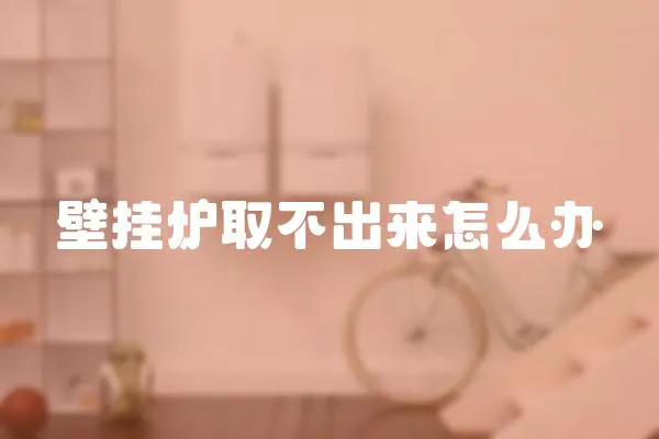 壁掛爐取不出來怎么辦