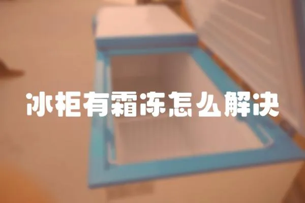 冰柜有霜凍怎么解決