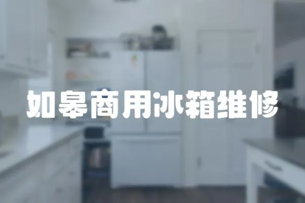 如皋商用冰箱維修