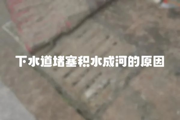 下水道堵塞積水成河的原因