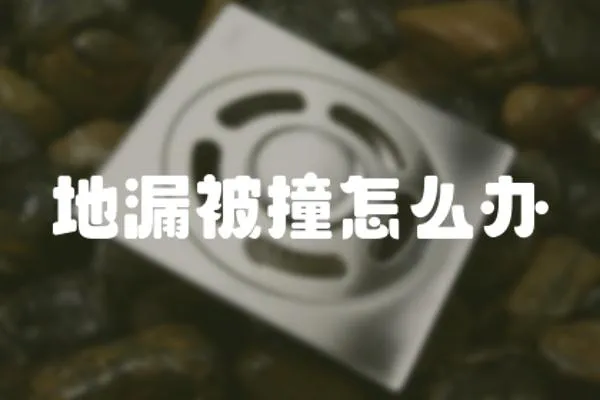 地漏被撞怎么辦
