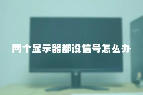 兩個顯示器都沒信號怎么辦