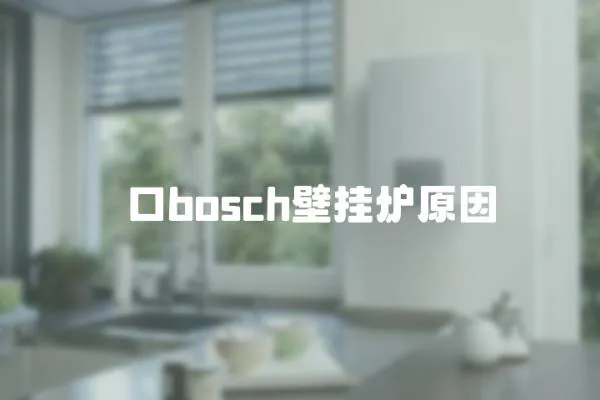 硚口bosch壁挂炉原因