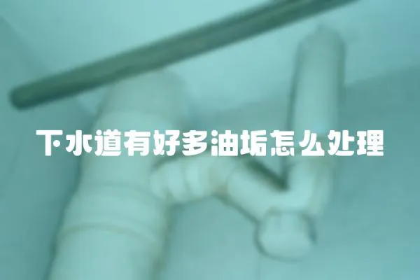 下水道有好多油垢怎么處理