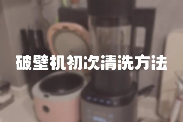 破壁機(jī)初次清洗方法