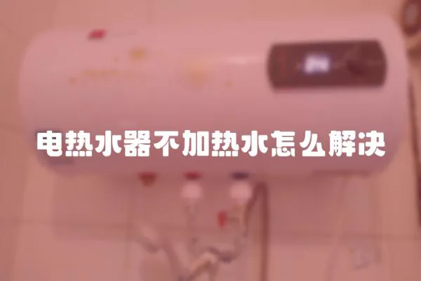電熱水器不加熱水怎么解決