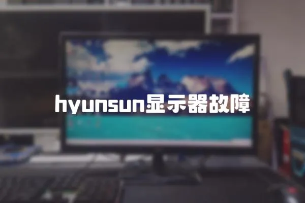 hyunsun顯示器故障