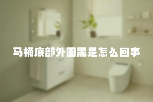 馬桶底部外圈黑是怎么回事