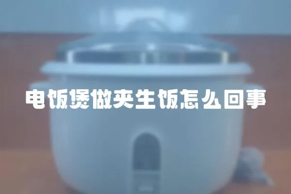 電飯煲做夾生飯怎么回事