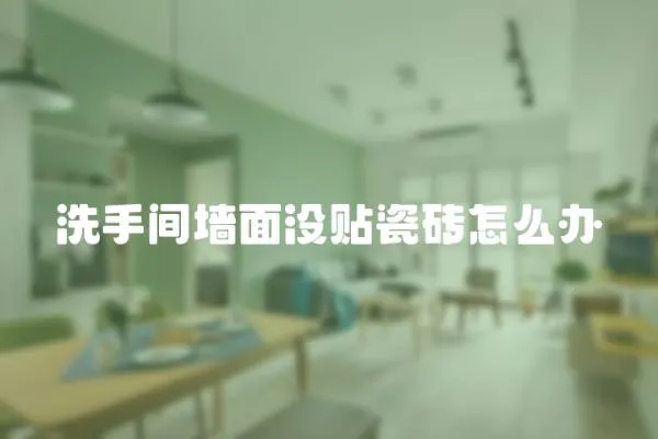 洗手間墻面沒貼瓷磚怎么辦