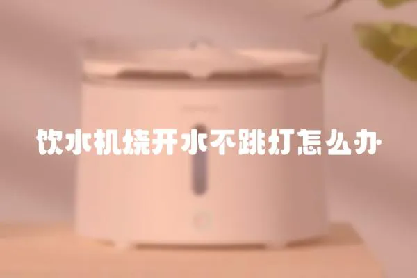飲水機燒開水不跳燈怎么辦