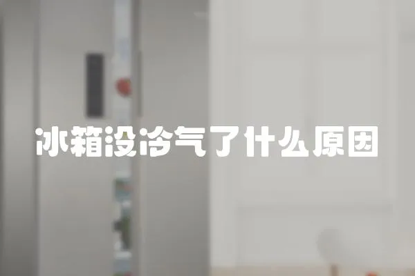 冰箱沒冷氣了什么原因