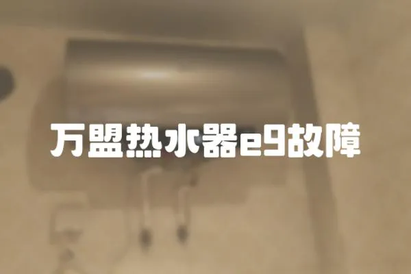 萬盟熱水器e9故障