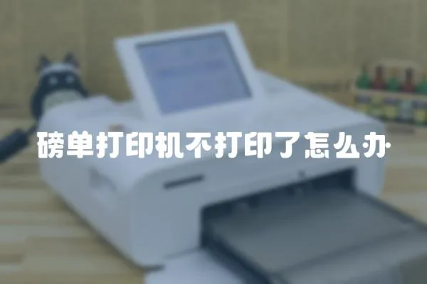磅單打印機不打印了怎么辦