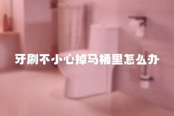 牙刷不小心掉馬桶里怎么辦
