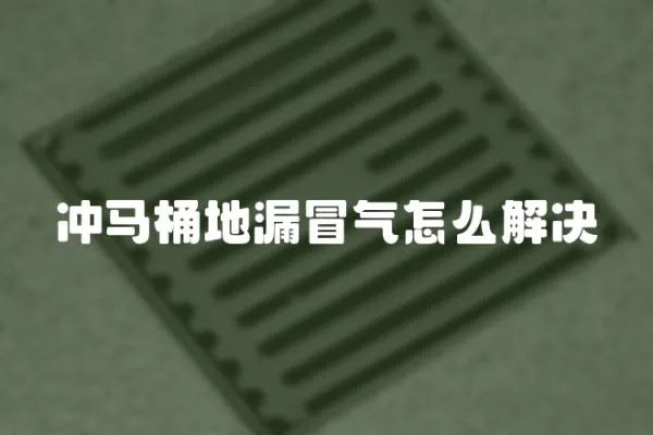 沖馬桶地漏冒氣怎么解決