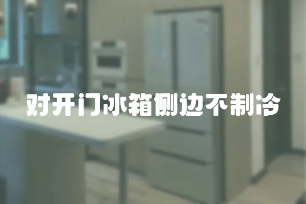 對開門冰箱側邊不制冷