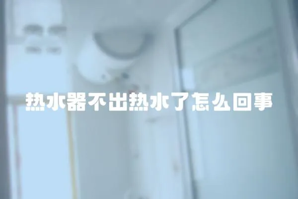 熱水器不出熱水了怎么回事