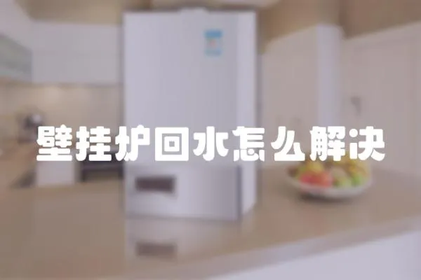 壁掛爐回水怎么解決