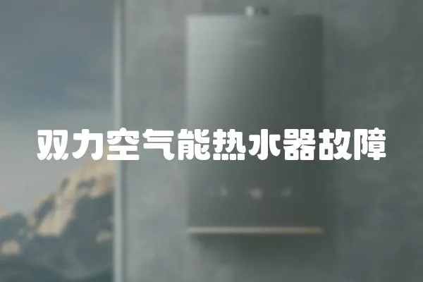 雙力空氣能熱水器故障