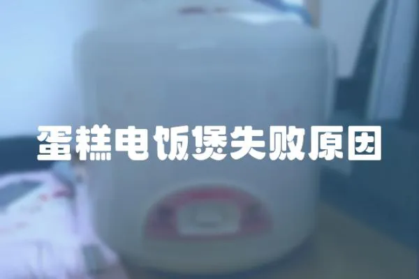 蛋糕電飯煲失敗原因