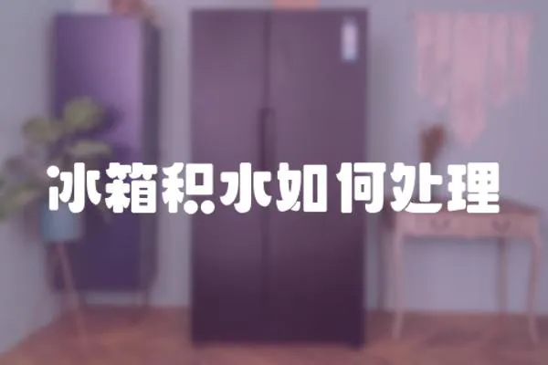 冰箱積水如何處理