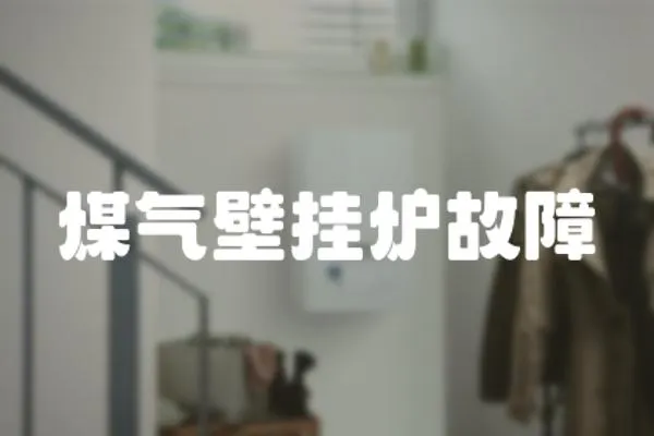 煤氣壁掛爐故障