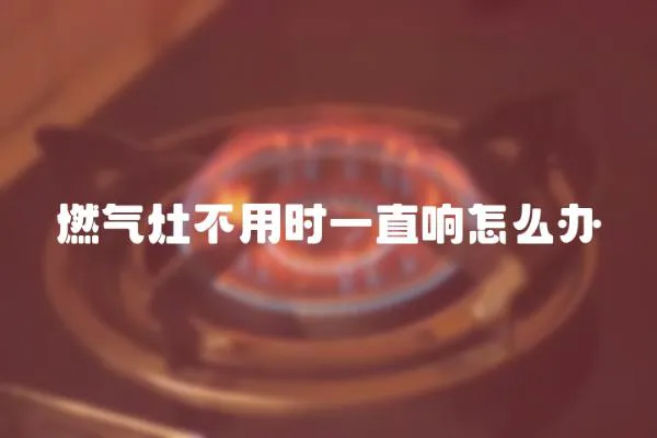 燃氣灶不用時一直響怎么辦