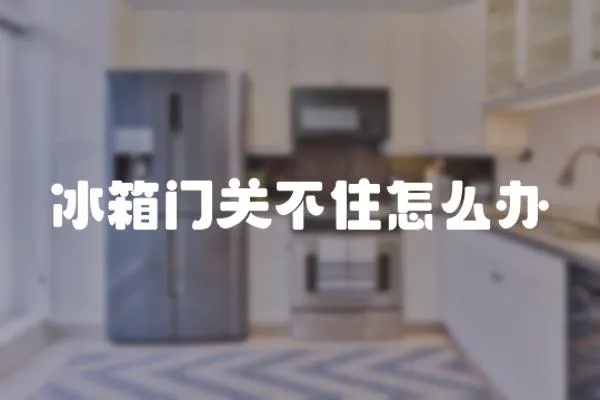 冰箱門關不住怎么辦