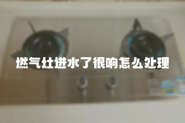燃氣灶進水了很響怎么處理