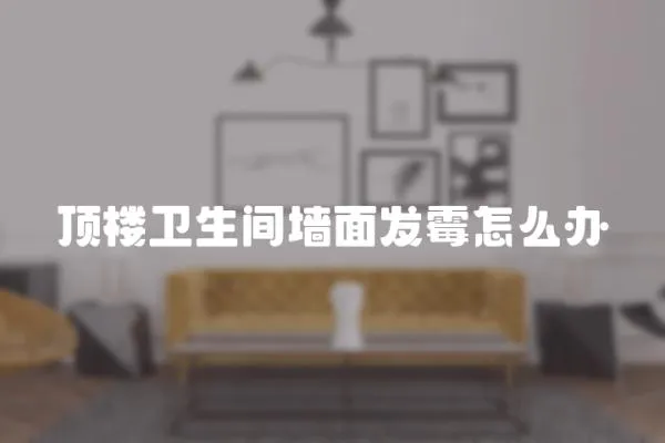 頂樓衛生間墻面發霉怎么辦