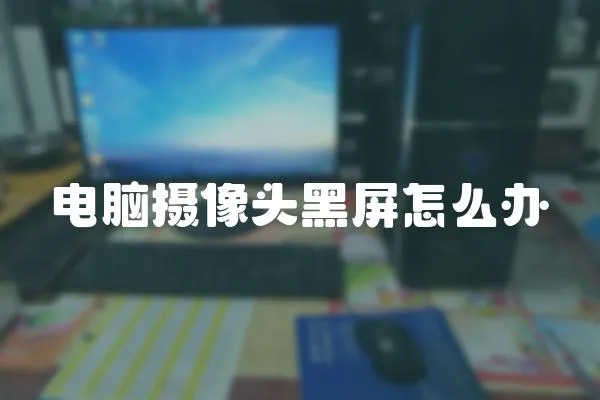 電腦攝像頭黑屏怎么辦