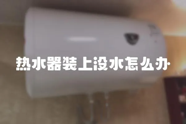熱水器裝上沒水怎么辦