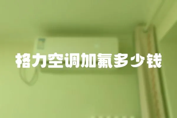 格力空調(diào)加氟多少錢
