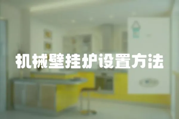 機械壁掛爐設(shè)置方法