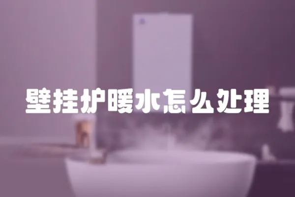 壁掛爐暖水怎么處理