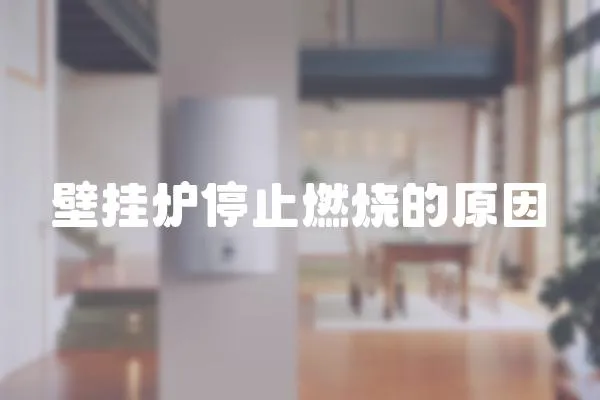 壁掛爐停止燃燒的原因