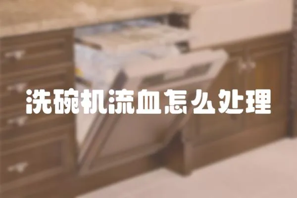 洗碗機流血怎么處理