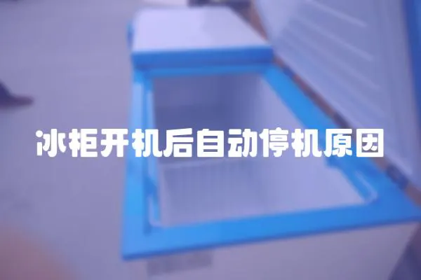 冰柜開機后自動停機原因