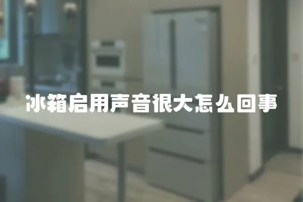 冰箱啟用聲音很大怎么回事