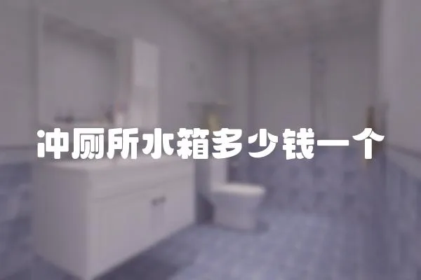 沖廁所水箱多少錢一個