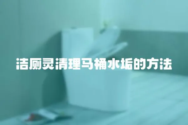 潔廁靈清理馬桶水垢的方法