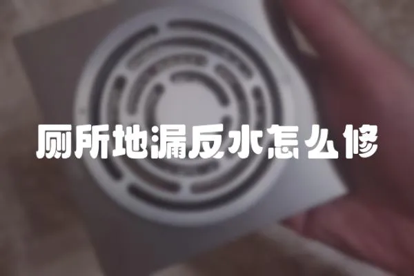廁所地漏反水怎么修