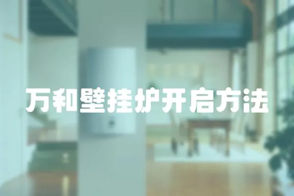 萬和壁掛爐開啟方法