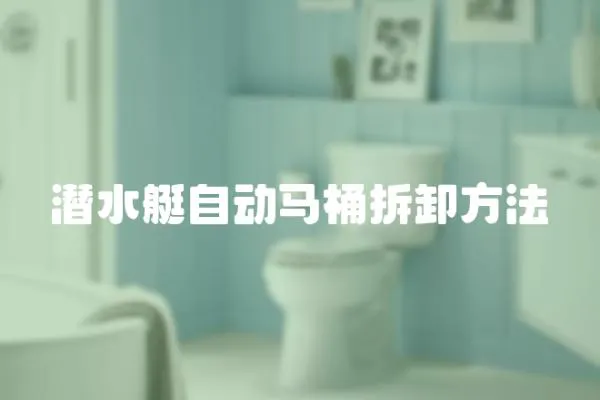 潛水艇自動馬桶拆卸方法
