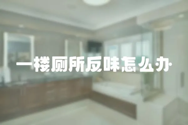 一樓廁所反味怎么辦