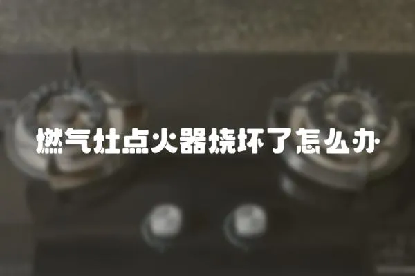 燃氣灶點火器燒壞了怎么辦
