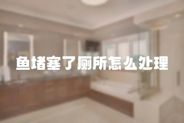 魚堵塞了廁所怎么處理