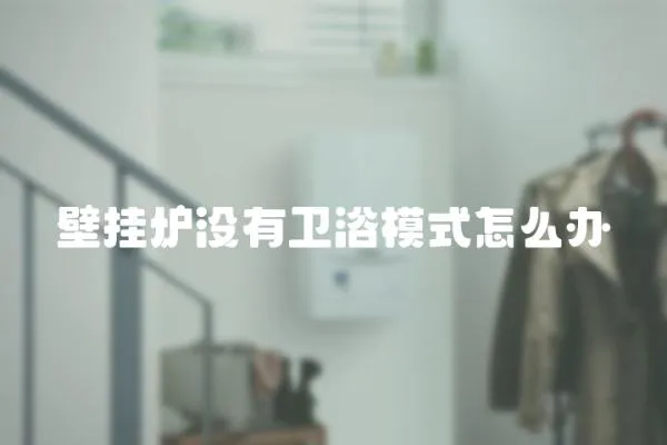 壁掛爐沒有衛浴模式怎么辦